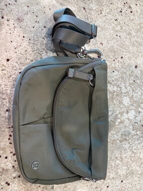 lululemon athletica Olive Green Crossbody Belt Bag